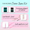 Picture of VAVALASH Lash Clusters Kit 60D+80D 10-16mm Cluster Lashes Wispy Volume Individual Lashes, Lash Bond and Seal Glue, Lash Tweezer for DIY Lash Extension at Home (60D+80D-10-16MIX-KIT)