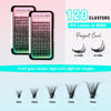 Picture of VAVALASH 120 PCS Individual Cluster Lashes Extensions DIY Eyelash Extension 10D 20D 30D 40D 50D Light and Soft False Lash Clusters Easy Full Lash Extensions DIY at Home (Cluster-30D-C-8-16mm Mix)