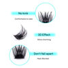 Picture of VAVALASH Individual Cluster Lashes 40 PCS DIY Eyelash Extension Light and Soft Faux Mink Slik Lash Clusters Easy Full Lash Extensions DIY at Home (V07,D Curl-Mix)