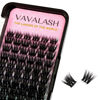 Picture of VAVALASH Lash Clusters 72 PCS DIY Eyelash Cluster Extension Light and Soft 72 Clusters Lashes Extensions Easy Full Mega Volume Lashes C/D Curl Cluster Eyelashes (VL13, C Curl-8-16mm Mix)