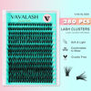 Picture of VAVALASH DIY Lash Extension Kit 280 PCS Individual Cluster Lashes Kit 40D 0.07-D-9-16mm Lash Clusters, Lash Bond and Seal, Lash Tweezer for DIY Eyelash Extension at Home（Kit-40D-0.07-D-9-16MIX）