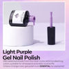 Picture of modelones Purple Gel Nail Polish, 15 ML Gel Polish Purple Summer Lavender Pastel Nail Polish Soak Off U v LED Gel Nail DIY Nail Art Manicure at Home Gift for Women, 2024 New Trend