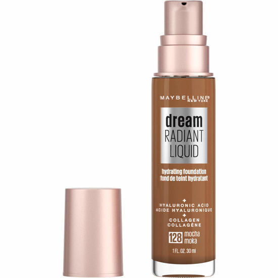 Picture of Maybelline Dream Radiant Liquid Medium Coverage Hydrating Makeup, Lightweight Liquid Foundation, Mocha, 1 Fl; Oz