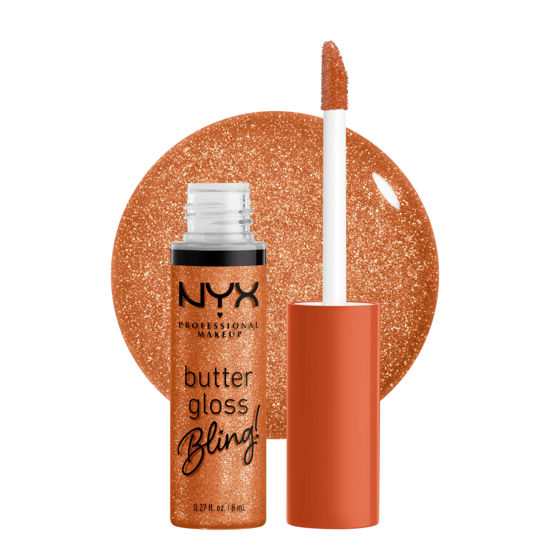 Picture of NYX PROFESSIONAL MAKEUP Butter Gloss Bling Lip Gloss, Non Sticky and Shiny Vegan Lip Makeup - Pricey