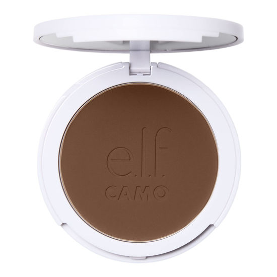 Picture of e.l.f. Camo Powder Foundation, Lightweight, Primer-Infused Buildable & Long-Lasting Medium-to-Full Coverage Foundation, Rich 620 W