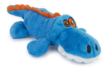 Picture of goDog Just For Me Gator Dog Toy, Blue