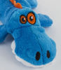 Picture of goDog Just For Me Gator Dog Toy, Blue