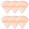 Picture of Pimoys 6 Pieces Powder Puff Triangle Makeup Powder Puffs for Face Powder Setting Powder Cosmetic Foundation Blending Sponge Beauty Makeup Tool, Beige