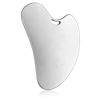 Picture of Gua Sha Facial Tools Guasha Tool Gua Sha Jade Stone for Face Skincare Facial Body Acupuncture Relieve Muscle Tensions Reduce Puffiness Festive Gifts (Matte Silver)