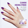 Picture of CANNI Purple Gel Nail Polish, 1Pcs Dark Purple Gel Polish Neon Purple Color Nail Polish Gel High Gloss Soak Off U V Gel Nail French Nail Manicure Salon DIY