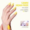 Picture of CANNI Yellow Gel Nail Polish, 1Pcs Yellow Gel Polish Yellow Color Nail Polish Gel High Gloss Soak Off U V Gel Nail French Nail Manicure Salon DIY