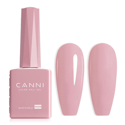 Picture of CANNI Baby Pink Gel Nail Polish, 1Pcs Light Pink Gel Polish Soft Pink Color Nail Polish Gel High Gloss Soak Off U V Gel Nail French Nail Manicure Salon DIY