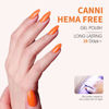 Picture of CANNI Orange Gel Nail Polish, 1Pcs Orange Gel Polish Bright Orange Color Nail Polish Gel High Gloss Soak Off U V Gel Nail French Nail Manicure Salon DIY