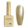 Picture of CANNI Glitter Gold Gel Nail Polish, 1Pcs Gold Reflective Gel Polish Sparkle Gold Color Nail Polish Gel High Gloss Soak Off U V Gel Nail French Nail Manicure Salon DIY