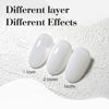 Picture of CANNI Milky White Gel Nail Polish, 1 Pcs Milky White Gel Polish Translucent Jelly Neutral Color Soak Off LED Nail Gel Polish Set Nail Art Starter Manicure Salon DIY at Home