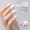 Picture of CANNI White Gel Nail Polish, 1Pcs White Gel Polish Pure White Color Nail Polish Gel High Gloss Soak Off U V Gel Nail French Nail Manicure Salon DIY