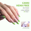 Picture of CANNI Pastel Lime Green Gel Nail Polish, 1Pcs Bringt Sage Light Green Gel Polish Mint Green Color Nail Polish Gel High Gloss Soak Off U V Gel Nail French Nail Manicure Salon DIY