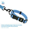 Picture of Best Pet Supplies Reflective Dog Collar with Adjustable Length, Heavy-Duty Buckle, and Strong Leash D-Ring, Training, Walking, Jogging Accessory for Small, Medium, and Large Breeds - Baby Blue, M