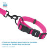 Picture of Best Pet Supplies Reflective Dog Collar with Adjustable Length, Heavy-Duty Buckle, and Strong Leash D-Ring, Training, Walking, Jogging Accessory for Small, Medium, and Large Breeds - Fuchsia, S