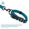 Picture of Best Pet Supplies Reflective Dog Collar with Adjustable Length, Heavy-Duty Buckle, and Strong Leash D-Ring, Training, Walking, Jogging Accessory for Small, Medium, and Large Breeds - Turquoise, M