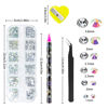 Picture of Rhinestones 1500PCS in 6 Sizes Flat Back Gems, Crystal AB Art Gems with Pick Up Tweezers and Picker Dotting Pen for Nails, Makeup, Craft by Canvalite