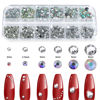 Picture of Canvalite 2784PCS Rhinestones Crystal AB Rhinestones for Nail with 5Pcs 3ml B7000 Jewelry Glue and Pick Up Tweezers and Nail Rhinestone Picker, Nail Art Tools