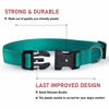 Picture of Reflective Dog Collar with Buckle Adjustable Safety Nylon Collars for Small Medium Large Dogs, Green M