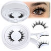 Picture of ALICROWN Magnetic Eyelashes Cat Eye Lashes Magnetic No Glue Needed Magnetic Lashes Fluffy Wispy Strip Lashes 1 Pair Manga Magnetic False Eyelashes Durable Fake Eyelashes with Applicator