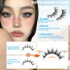 Picture of ALICROWN Magnetic Eyelashes Cat Eye Lashes Magnetic No Glue Needed Magnetic Lashes Fluffy Wispy Strip Lashes 1 Pair Manga Magnetic False Eyelashes Durable Fake Eyelashes with Applicator