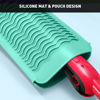 Picture of ZAXOP Resistant Silicone Mat Pouch for Flat Iron, Curling Iron,Hot Hair Tools (Mintgreen)