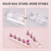 Picture of Makartt Nail Stand for Nails Art Display Practice Nail Holder for Painting Nails Stand for False Nail Press On Designs Magnetic Fake Nail Holder with 1M Double-sided Tape For Home DIY Salon Supplies