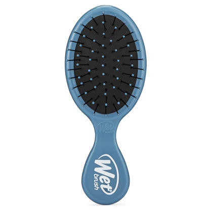 Picture of Wet Brush Mini Detangler Hair Brush, Elemental Blue - Detangling Travel Hair Brush - Ultra-Soft IntelliFlex Bristles Glide Through Tangles with Ease - Pain-Free - All Hair Types