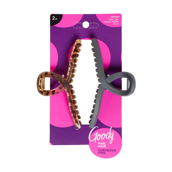 Picture of GOODY CLAW CLIP RIBBON 2CT BLK TORT