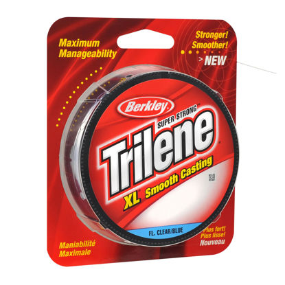 Picture of Berkley Trilene® XL®, Fluorescent Clear/Blue, 10lb | 4.5kg, 110yd | 100m Monofilament Fishing Line, Suitable for Freshwater Environments