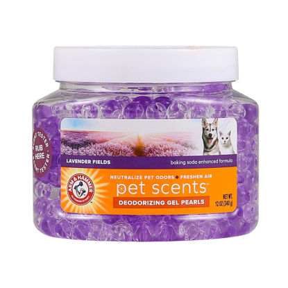 Picture of Arm & Hammer Air Care Pet Scents Deodorizing Gel Beads in Lavender Fields | 12 oz Pet Odor Neutralizing Gel Beads with Baking Soda | Air Freshener Beads for Pet Odor Elimination