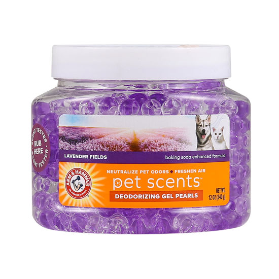 Picture of Arm & Hammer Air Care Pet Scents Deodorizing Gel Beads in Lavender Fields | 12 oz Pet Odor Neutralizing Gel Beads with Baking Soda | Air Freshener Beads for Pet Odor Elimination