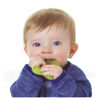 Picture of Nuby Silicone Teethe-eez Teether with Bristles, Includes Hygienic Case, Green