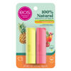 Picture of eos 100% Natural Lip Balm - Strawberry Peach and Pineapple Passionfruit, Dermatologist Recommended, All-Day Moisture, 0.14 oz, 2 Pack