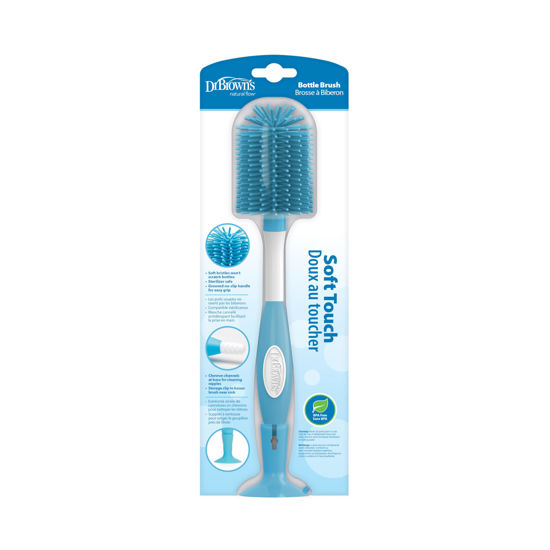 Picture of Dr. Brown's Soft Touch Bottle Brush, Blue