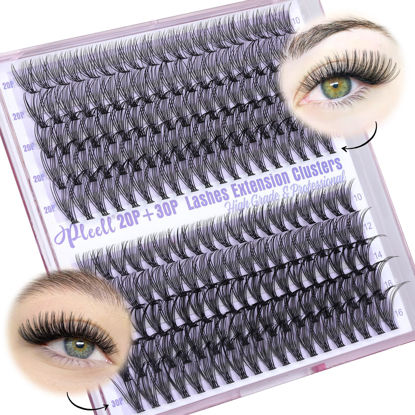 Picture of Wispy Lash Clusters 20D+30D Eyelash Clusters Natural Individual Lashes 10-16MM Eyelashes Cluster Eyelash Extensions 190PCS Lashes Clusters by Pleell