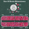 Picture of Resin Rhinestones for Crafting with B7000 Jewelry Glue, 1 Box Hot Pink FlatBack Crystals with 3Pcs 10ml Glue for Bedazzling Crafts DIY Nail Art Makeup，Non Hotfix Gems for Clothing Shoes