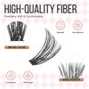 Picture of LASHVIEW Lash-Extension-Clusters 280pcs D Curl Lash Clusters Natural Look Cluster Lashes Extensions Super Thin Band & Soft Lashes Reusable 9-16mm MIX (40D)