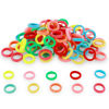 Picture of QRTVI 120 Pcs Baby Hair Ties, Cotton Toddler Hair Ties for Girls and Kids, Multicolor Small Seamless Hair Bands Elastic Ponytail Holders(Colorful)