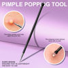 Picture of Teenitor Pimple Extractor Tool Comedone Extractor Acne Tool Blackhead Removal Tool 2-in-1 Pimple Popper Tool for Face and Nose Black