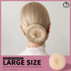 Picture of Teenitor Hair Bun Shaper Set with Extra-large, Large, Medium, Small Doughnuts Ring Stylers, 20pcs Blonde Large Bobby Pins