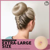 Picture of Teenitor Hair Bun Shaper Set with Extra-large, Large, Medium, Small Doughnuts Ring Stylers, 20pcs Blonde Large Bobby Pins