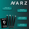 Picture of NARZ 4Pcs Professional Tweezers for Women Facial Hair Stainless Steel Precision Tweezers for Ingrown Hair Eyebrow Tweezer for Men & Women (Black Set)