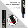 Picture of evpct Midnight Blue Shimmer Cream Eye Shadow Brightener Sticks Set for Eyes, Blue Shimmery Matte Pencil Eye shadow Applicator Stick Pen Palette Makeup Waterproof sombras en crema para ojos 31#