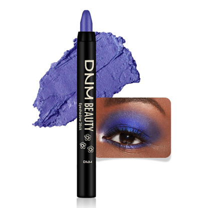 Picture of evpct Blue Shimmer Cream Eye Shadow Brightener Sticks Set for Eyes, Blue Shimmery Pencil Eye shadow Applicator Stick Pen Palette Makeup Waterproof sombras en crema para ojos 32#