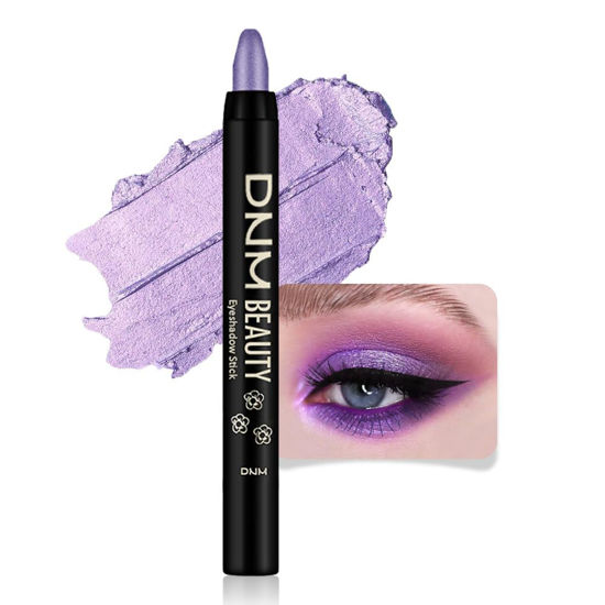 Picture of evpct Violet Shimmer Cream Eye Shadow Brightener Sticks Set for Eyes, Violet Shimmery Matte Pencil Eye shadow Applicator Stick Pen Palette Makeup Waterproof sombras en crema para ojos 09#